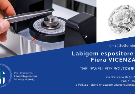 LabiGem tra gli espositori della Fiera Vicenzaoro | The Jewellery Boutique Show. A Vicenza dal 9 al 13 settembre 2022.