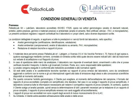 Condizioni generali di vendita – Labigem